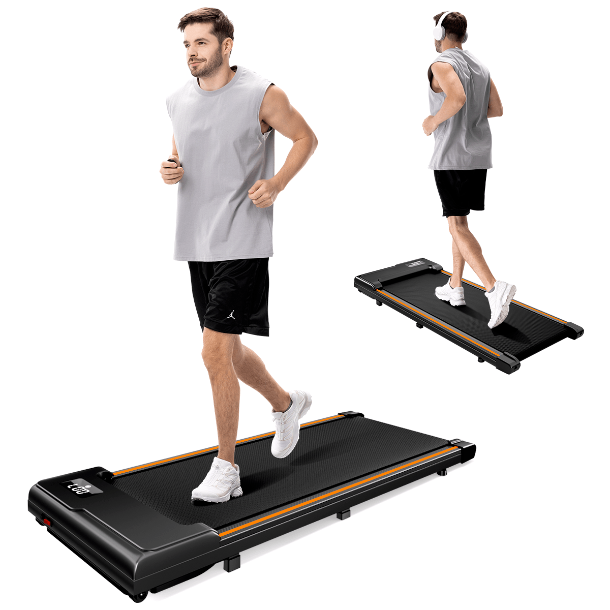 Walking Pad, Under Desk Treadmill for Home and Office, Portable Walking Pad Treadmill with Remote Control, LED Display