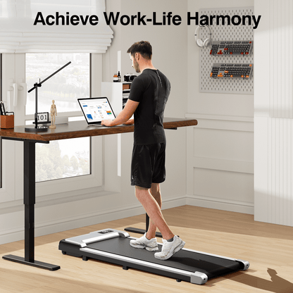 Walking Pad, Under Desk Treadmill for Home and Office, Portable Walking Pad Treadmill with Remote Control, LED Display