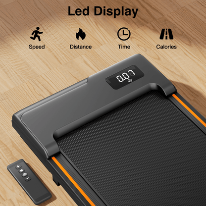 Walking Pad, Under Desk Treadmill for Home and Office, Portable Walking Pad Treadmill with Remote Control, LED Display