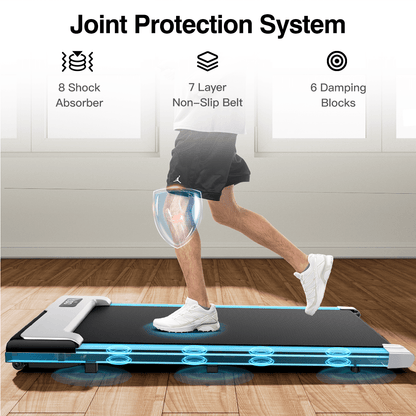 Walking Pad, Under Desk Treadmill for Home and Office, Portable Walking Pad Treadmill with Remote Control, LED Display