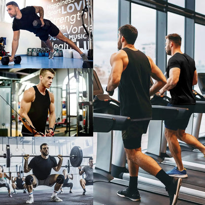 Sauna Shirt for Men, Short Sleeve Sauna Sweat Body Shaper Mens Sauna Vest Gym Exercise Tank Top