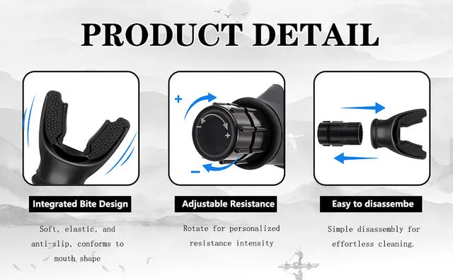 Breathing Trainer Lung Flexer Durable Fitness Exerciser Increases Lung Capacity Breath Adjustable Levels Respiratory Deep Breath